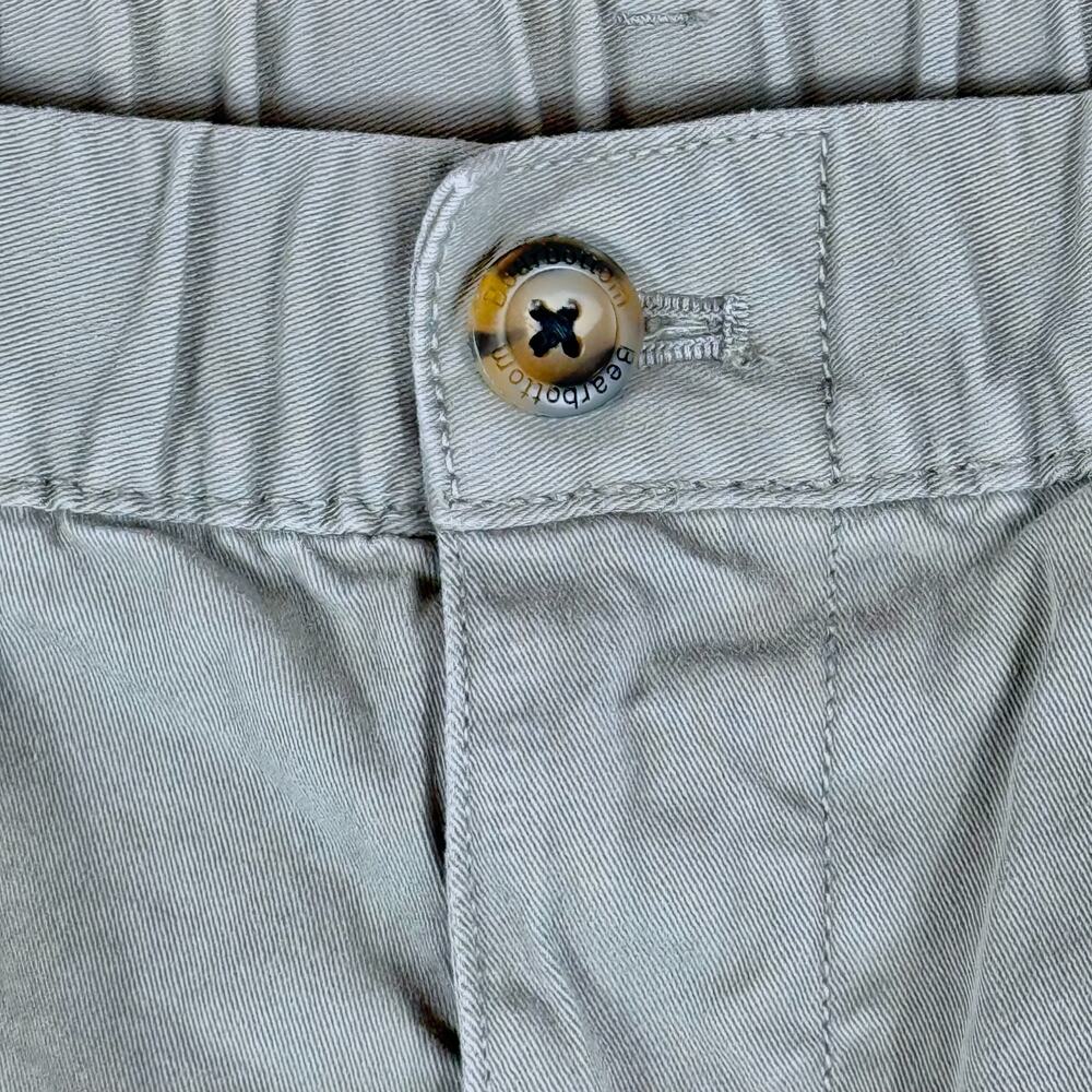 Bear Bottom Charcoal Gray 7” Summer Casual Chinos Stretch Shorts Mens L Preppy - Picture 3 of 6